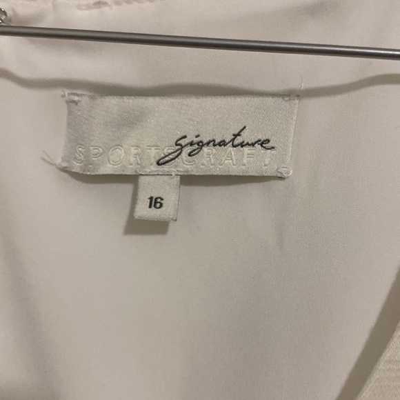 Sportscraft Linen White Dress - Picture 3 of 4